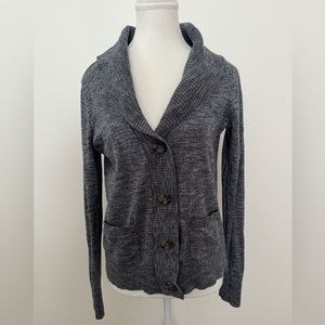 Mossimo Supply Co. Shawl Collar Button Down Knit Sweater Size M